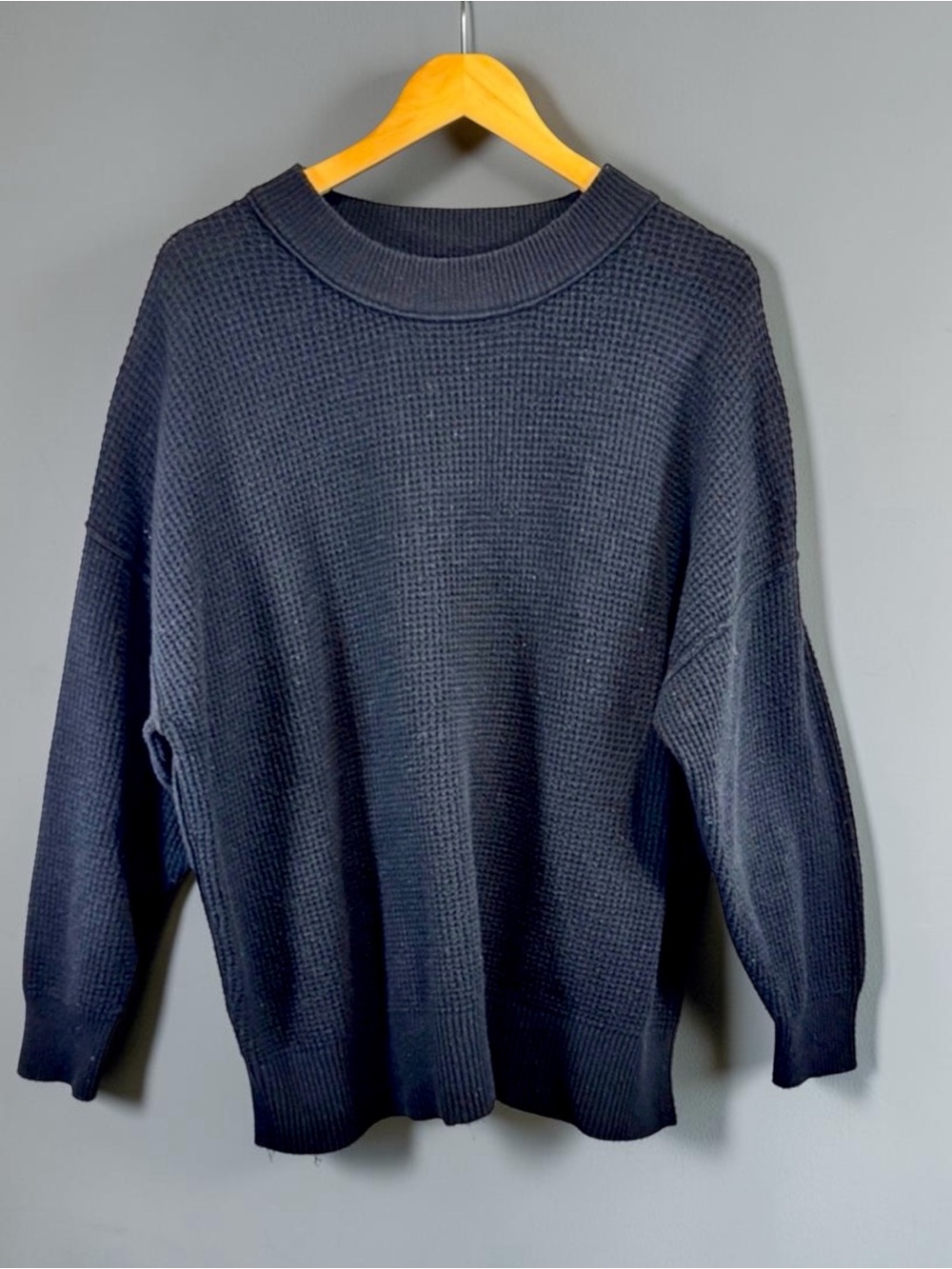AERIE | Waffle Knit Sweater | Oversized | Cozy | Crewneck | Lounge | Soft